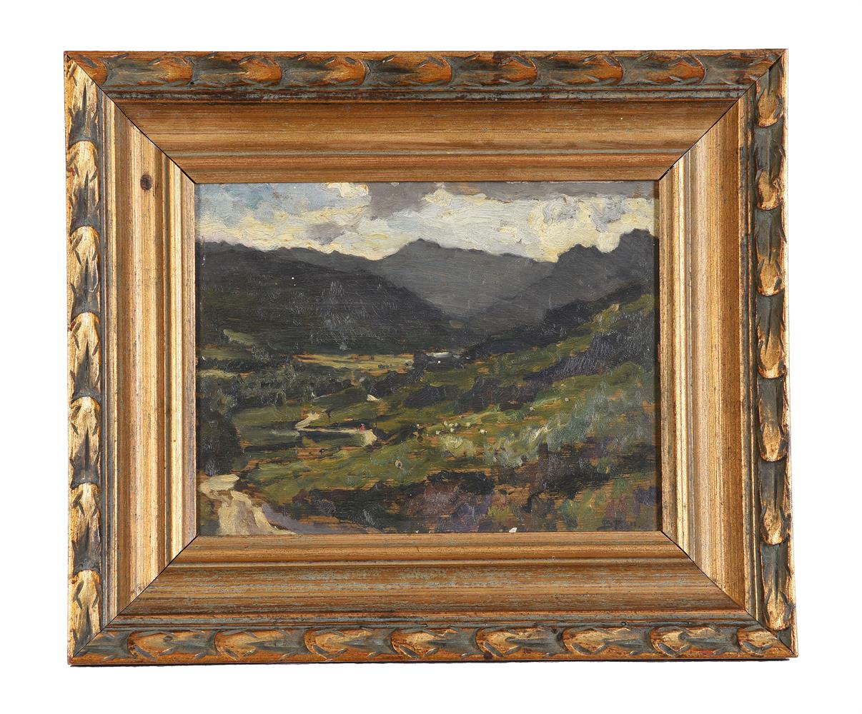 λ BERTRAM PRIESTMAN (BRITISH 1868-1951), SUNSHINE IN THE LANGDALE VALLEY - Image 2 of 3