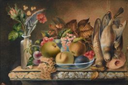 ENGLISH SCHOOL (20TH CENTURY), STILL LIFE WITH DEAD GAME AND FRUIT
