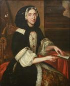 ENGLISH SCHOOL (EARLY 18TH CENTURY), PORTRAIT OF A LADY WITH A BOOK