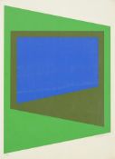 λ PETER HEDEGAARD (DANISH 1929-2008), UNTITLED (BLUE & GREEN)