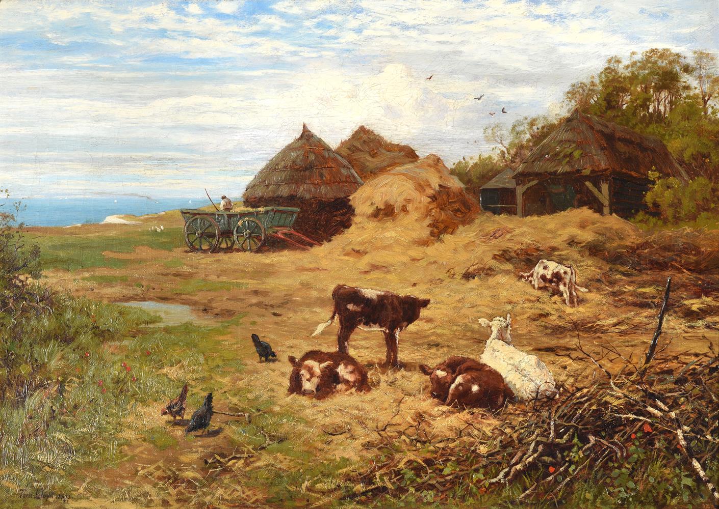 THOMAS LLOYD (BRITISH 1849-1910), SCOTTISH FARMSTEAD