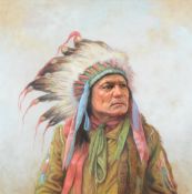 GREGORY PERILLO (AMERICAN B. 1932), AMERICAN CHIEF SITTING BULL