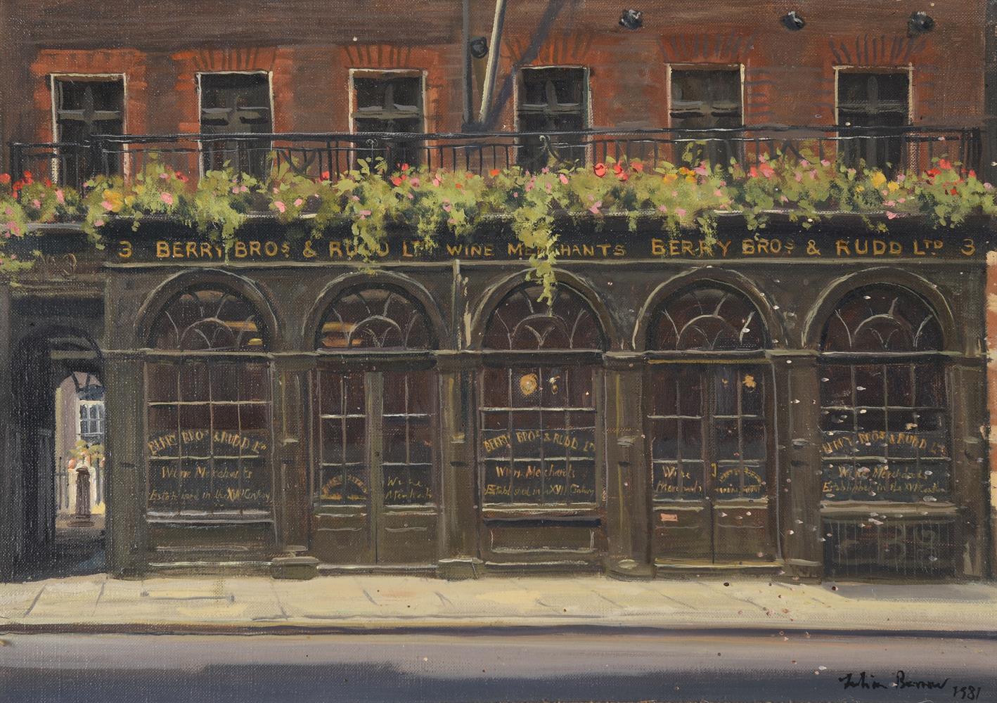 λ JULIAN BARROW (BRITISH 1939-2013), BERRY BROS. & RUDD LTD., WINE MERCHANTS, LONDON