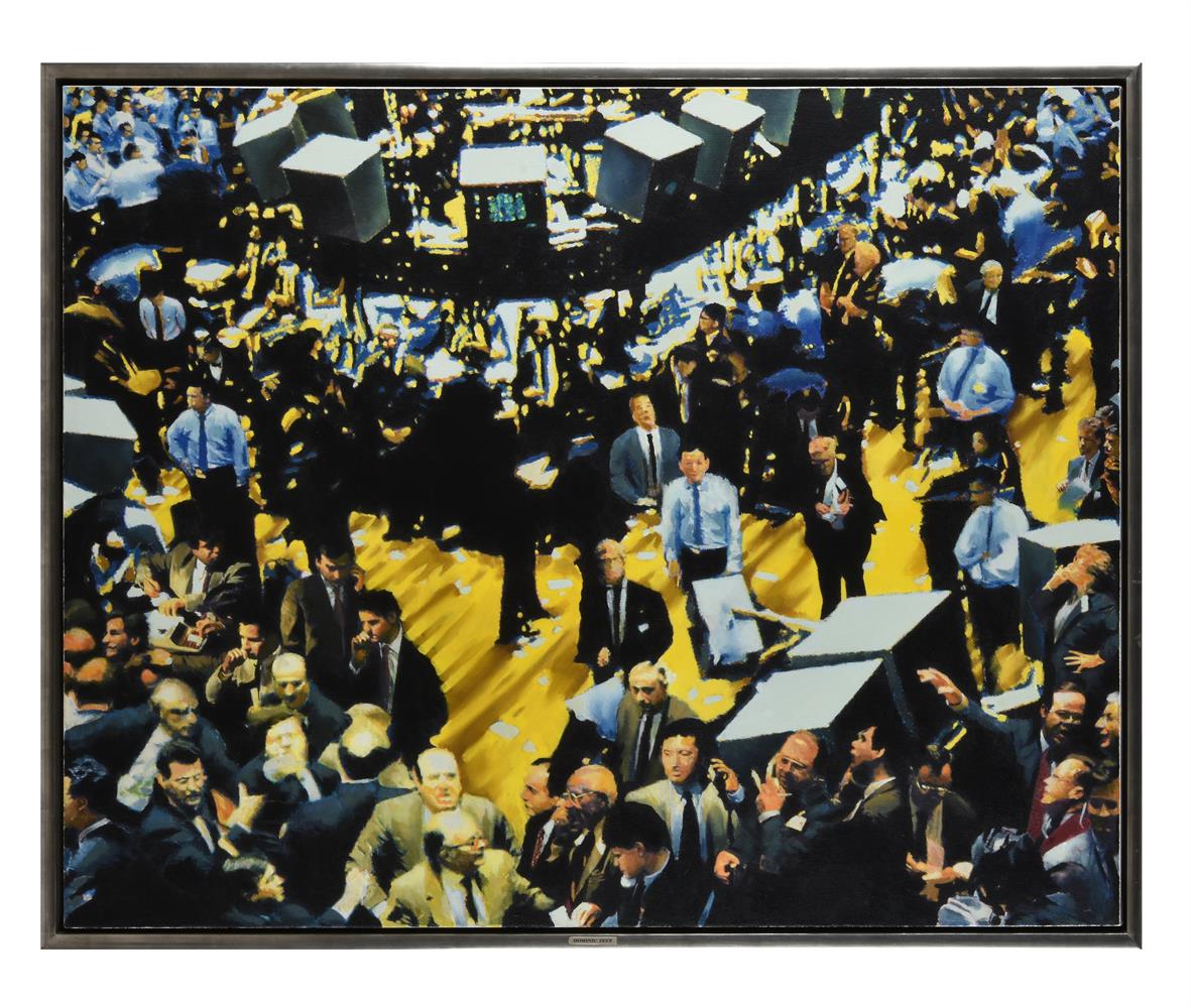 λ DOMINIC ZEFF (BRITISH B. 1965), TRADING FLOOR - Image 2 of 4