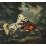 λ RAOUL MILLAIS (BRITISH 1901-1999), HORSES - THE ATTACK