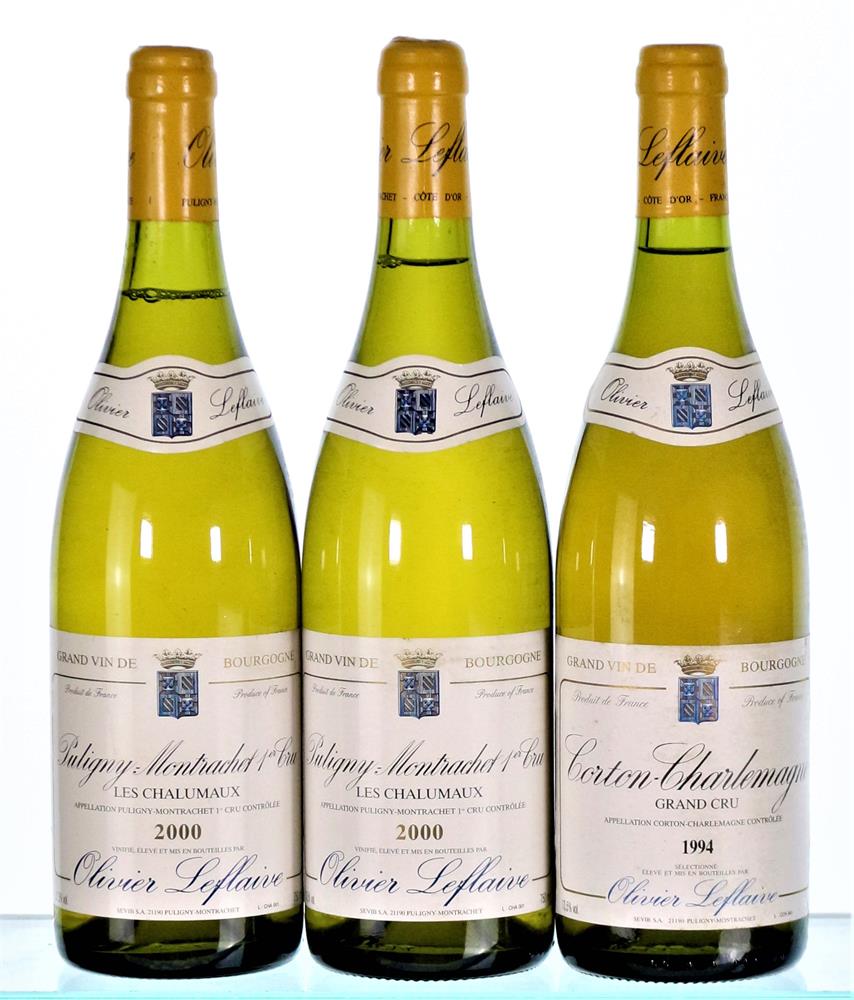 2000 Puligny Montrachet Les Chalumaux/1994 Corton Charlemagne, Domaine Oliver Leflaive