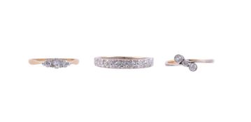 THREE DIAMOND RINGS