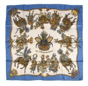 HERMÈS, LES FÉTES DU ROI SOLEIL, A JACQUARD SILK SCARF