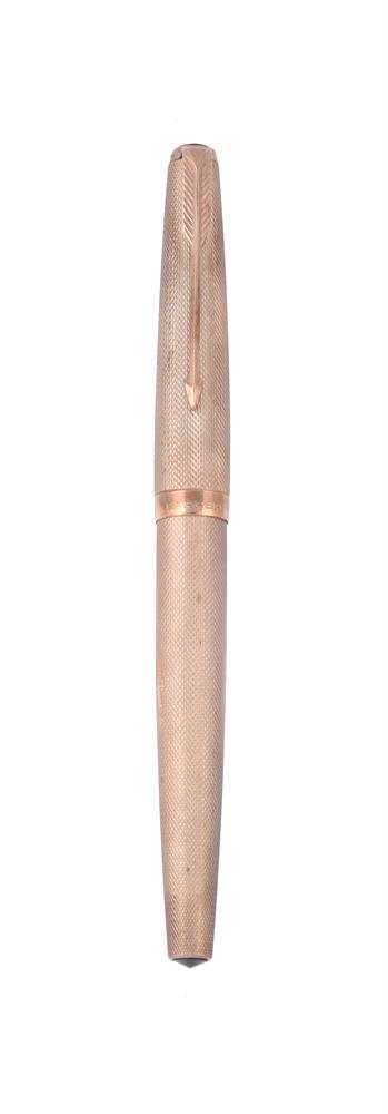 PARKER, A 9 CARAT GOLD 61 FOUNTAIN PEN, LONDON 1974