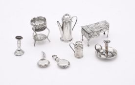 A COLLECTION OF MINIATURE SILVER