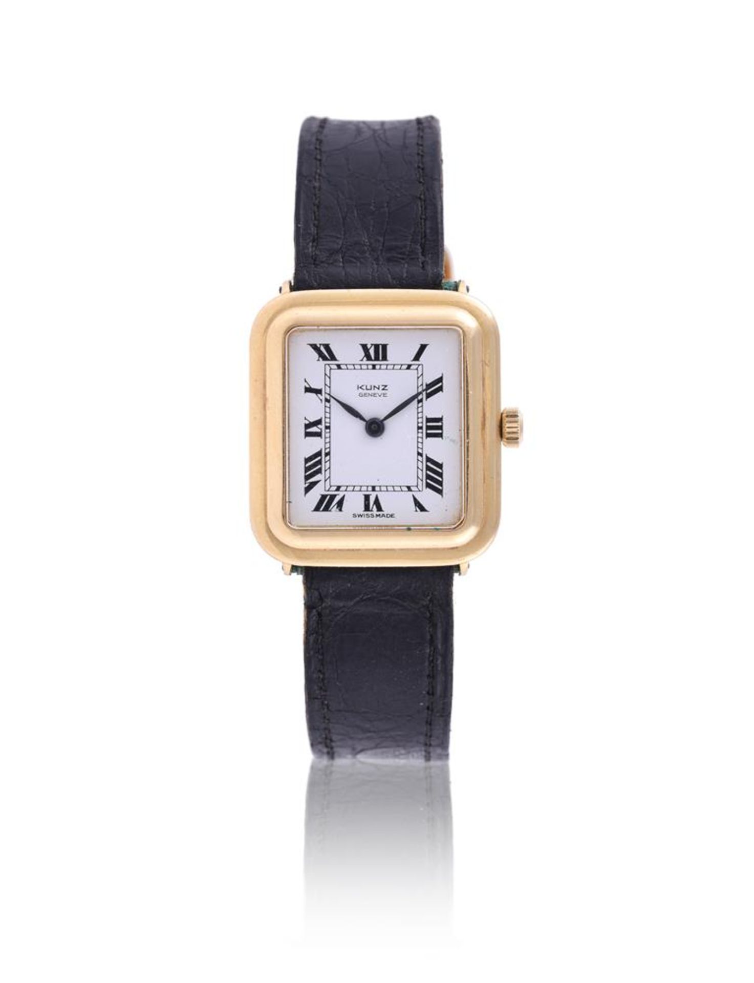 KUNZ, GOLD COLOURED WRIST WATCH