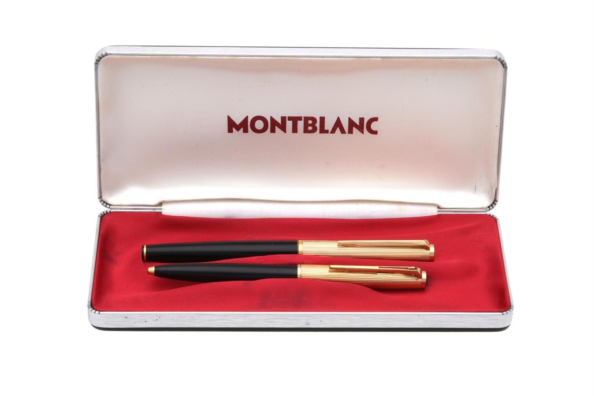 MONTBLANC, A BLACK FOUNTAIN PEN AND BALLPOINT PEN - Image 3 of 3