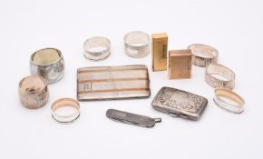 A COLLECTION OF SILVER AND OTHER ITEMS