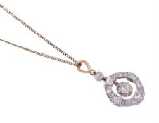 A DIAMOND PENDANT ON CHAIN