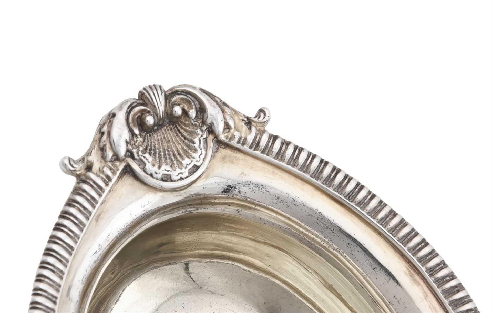 A PAIR OF GEORGE III SILVER OVAL SALT CELLARS - Image 3 of 4