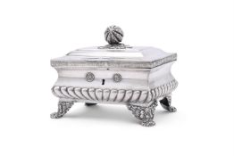 A DUTCH SILVER COLOURED CASKET