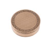 A FRENCH GOLD CIRCULAR SNUFF BOX, JEAN-BAPTISTE LIZON