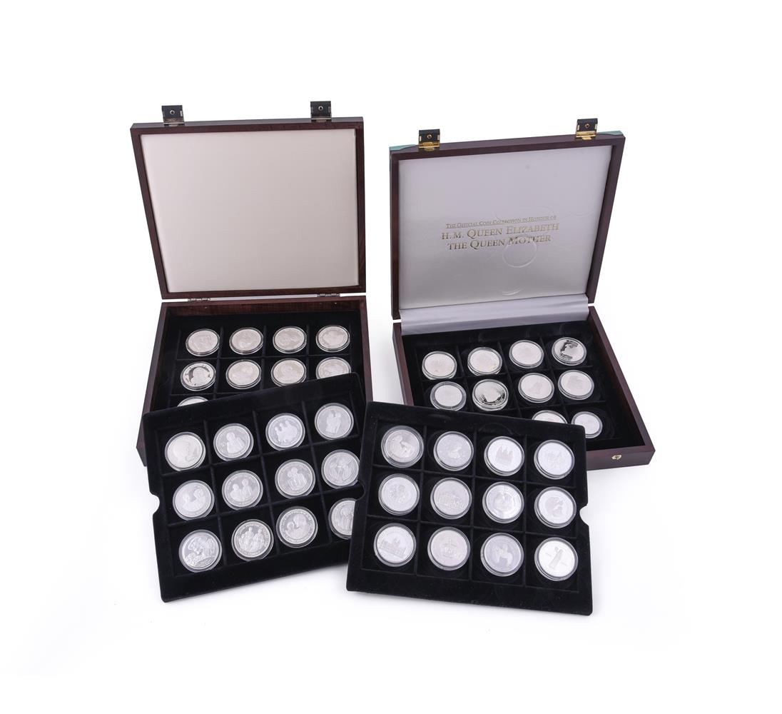 DIANA PRINCESS OF WALES, A SET OF THIRTY-SIX SILVER PROOF CROWN SIZE COMMEMORATIVE WORLD COINS - Image 2 of 2