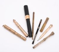 A COLLECTION OF PROPELLING PENS AND PENCILS