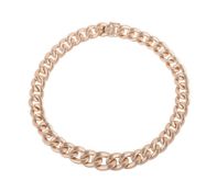 A FLATTENED CURB LINK NECKLACE