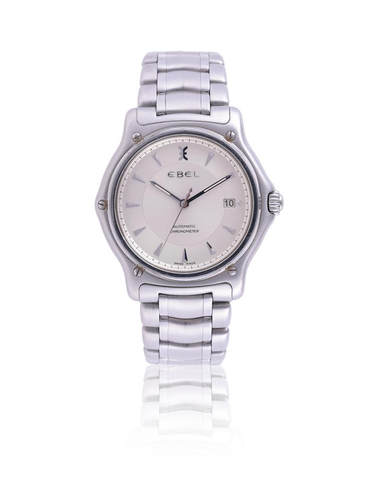 EBEL, 1911, REF. E9120L41 STAINLESS STEEL BRACELET WATCH WITH DATE, NO. A076966, CIRCA 2008