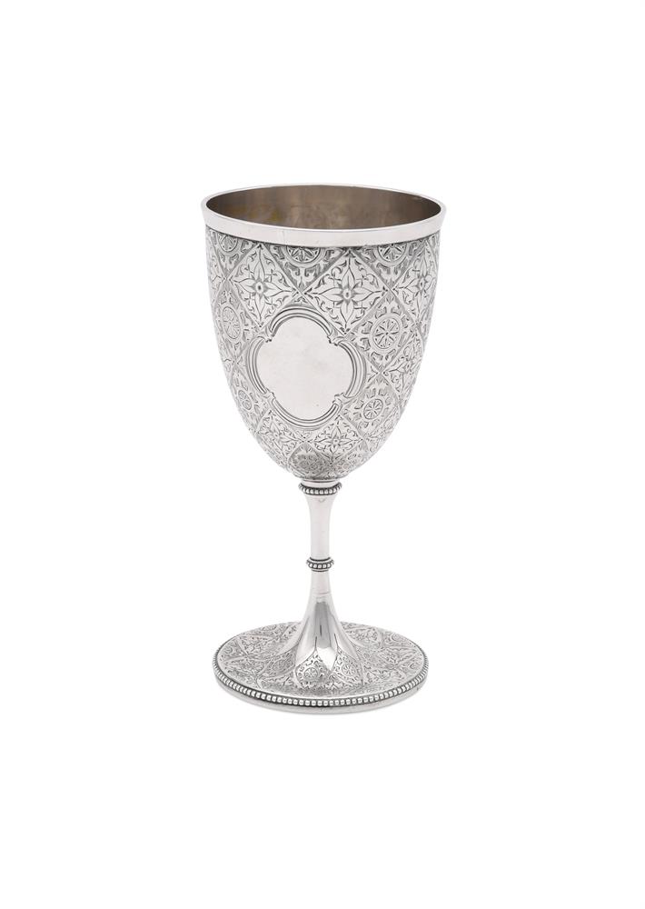 A VICTORIAN SILVER GOBLET, ROBERT HENNELL III