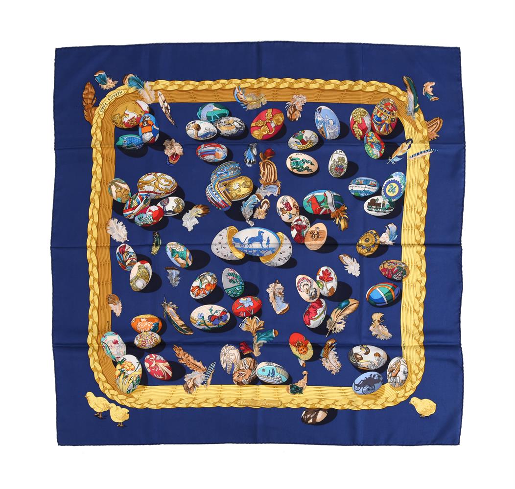 HERMÈS, COUVEE D'HERMES, A SILK SCARF