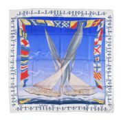 HERMÈS, EN COURSE, A SILK SCARF