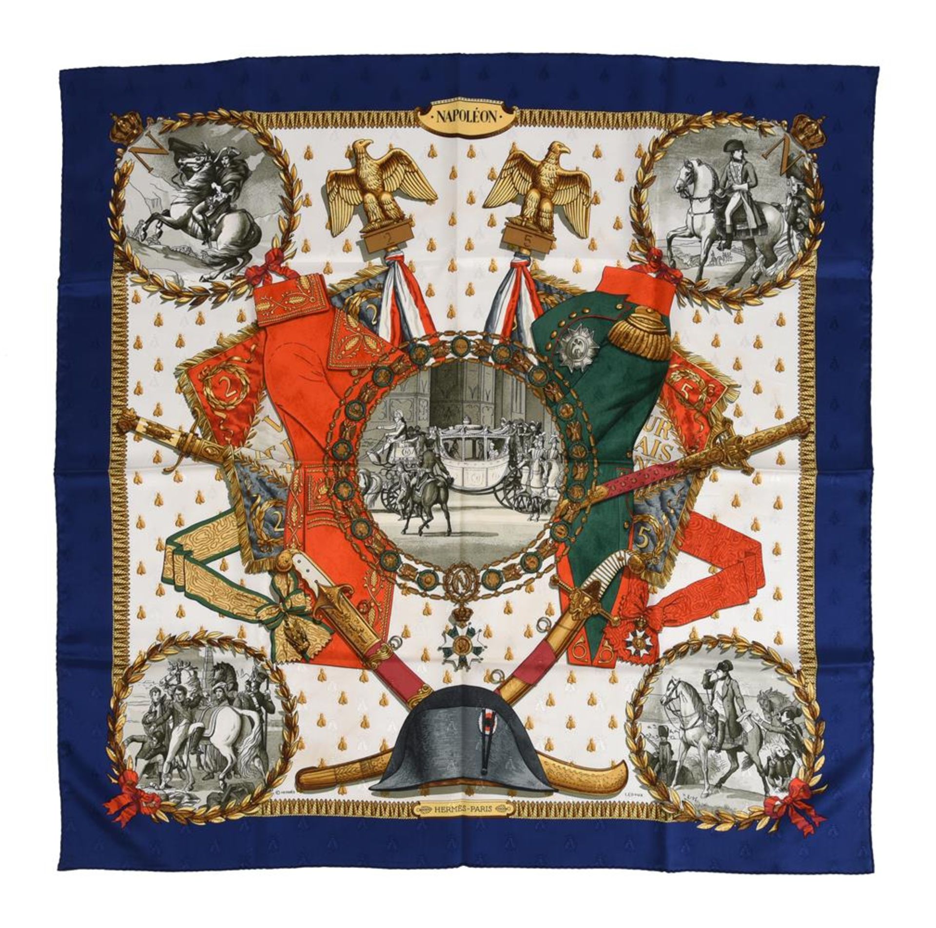 HERMÈS, NAPOLÉON, A SILK SCARF