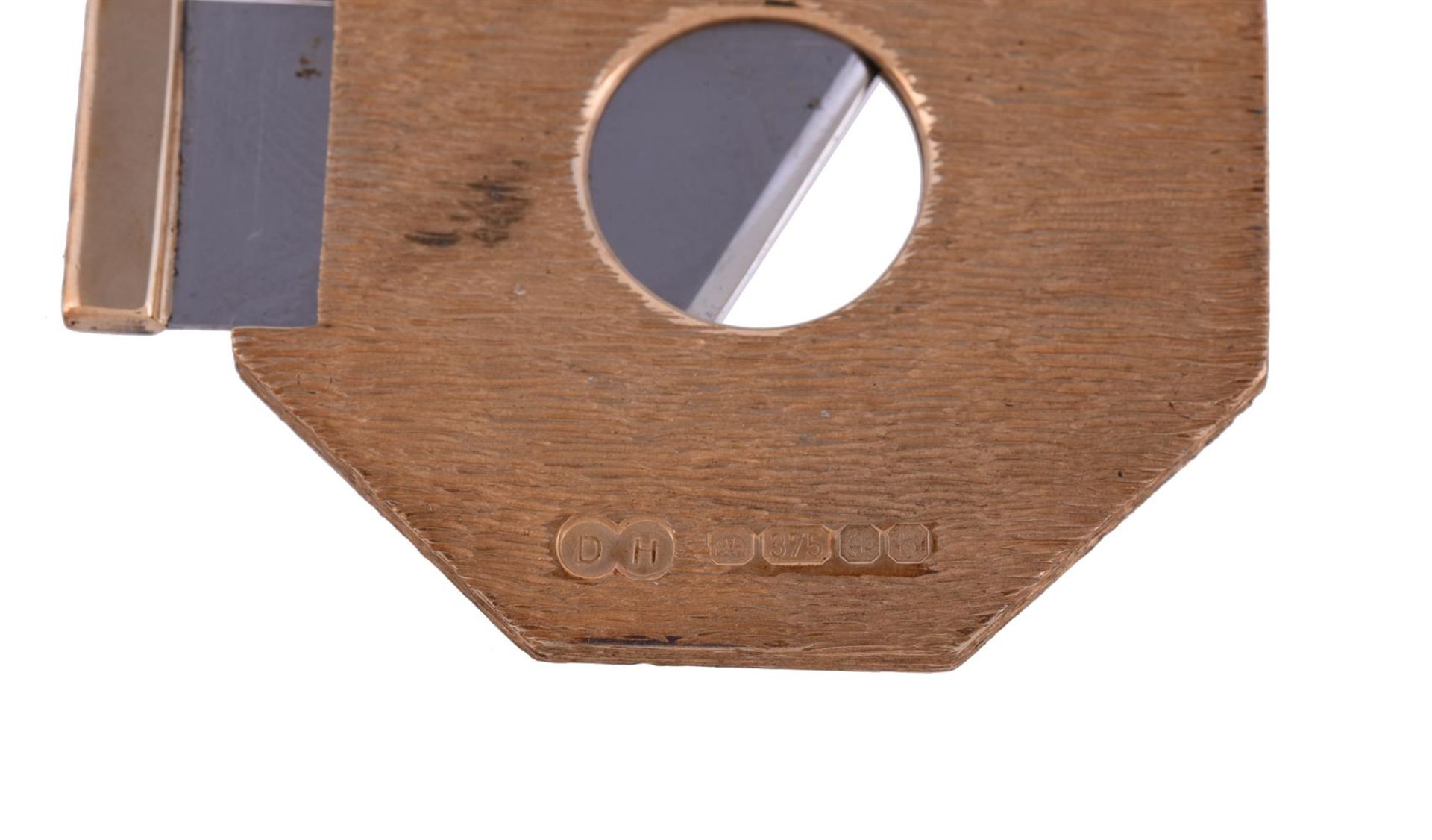 A 9 CARAT GOLD OCTAGONAL CIGAR CUTTER - Image 3 of 4