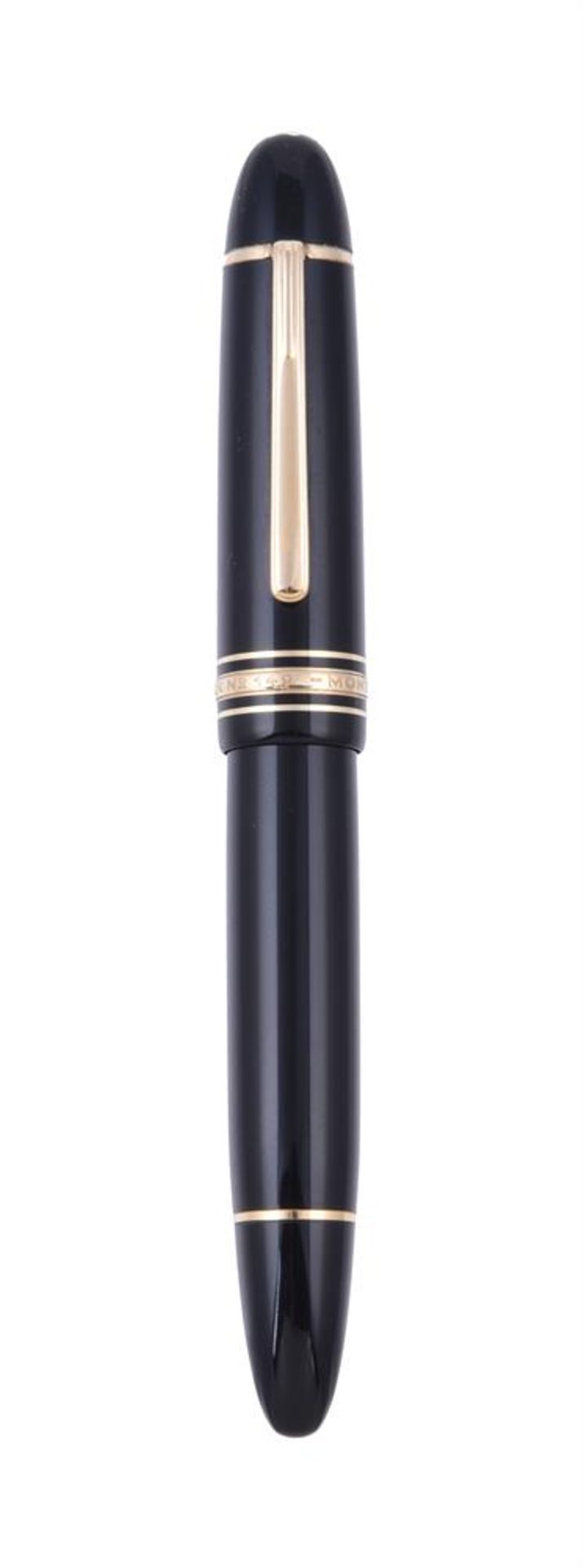 MONTBLANC, 149 MEISTERSTÜCK, A BLACK FOUNTAIN PEN