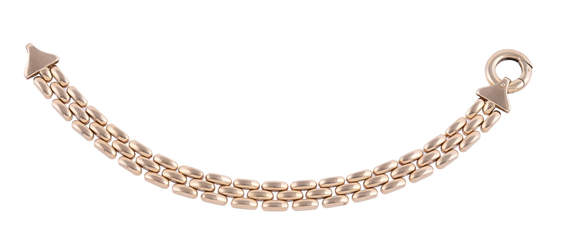 A GOLD COLOURED BRICK LINK BRACELET - Image 2 of 2