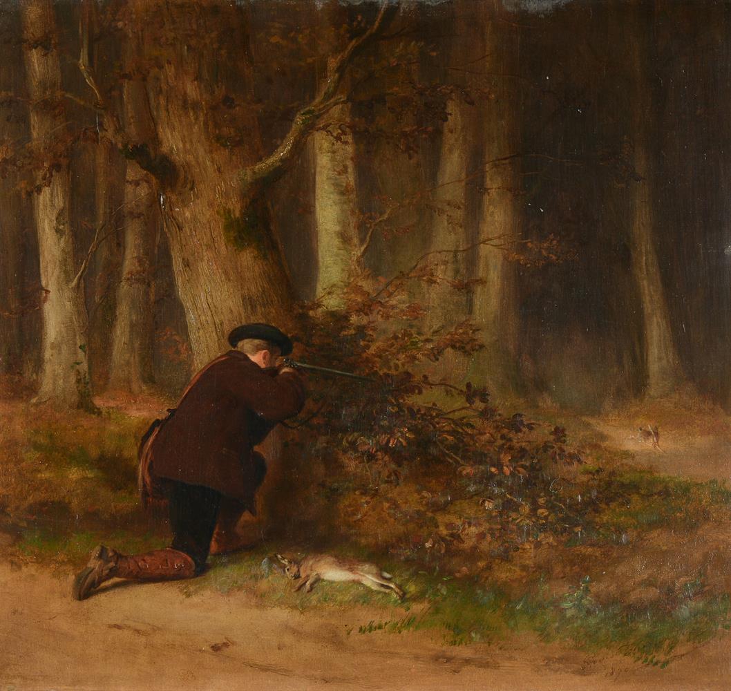 LOUIS BENOIT ANTOINE TUERLINCKX (BELGIAN 1820-1894), THE RABBIT HUNT