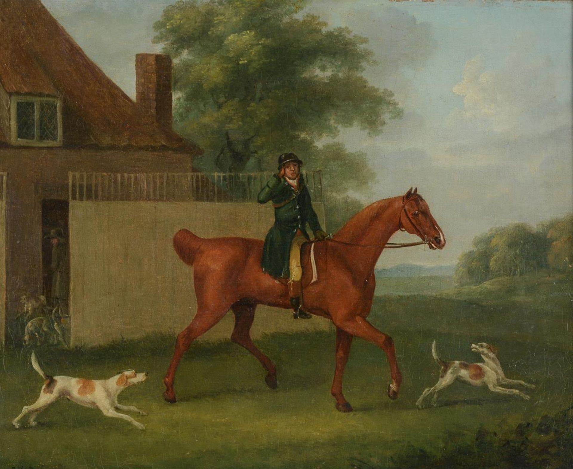 JOHN NOST SARTORIUS (BRITISH 1755 -1828), A PAIR OF HUNTING SCENES - Image 2 of 4