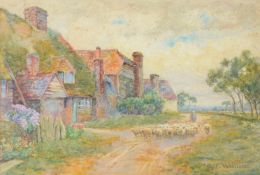 EDITH WILLIAMS (NEE FITZGERALD) (BRITISH 1851-1914), HOMEWARD BOUND (2)