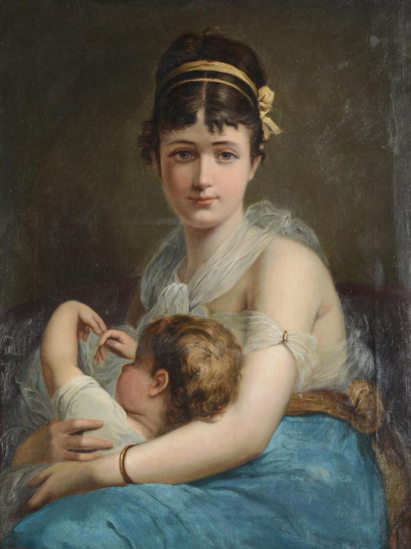 ENGLISH SCHOOL (19TH CENTURY), MOTHER AND CHILD