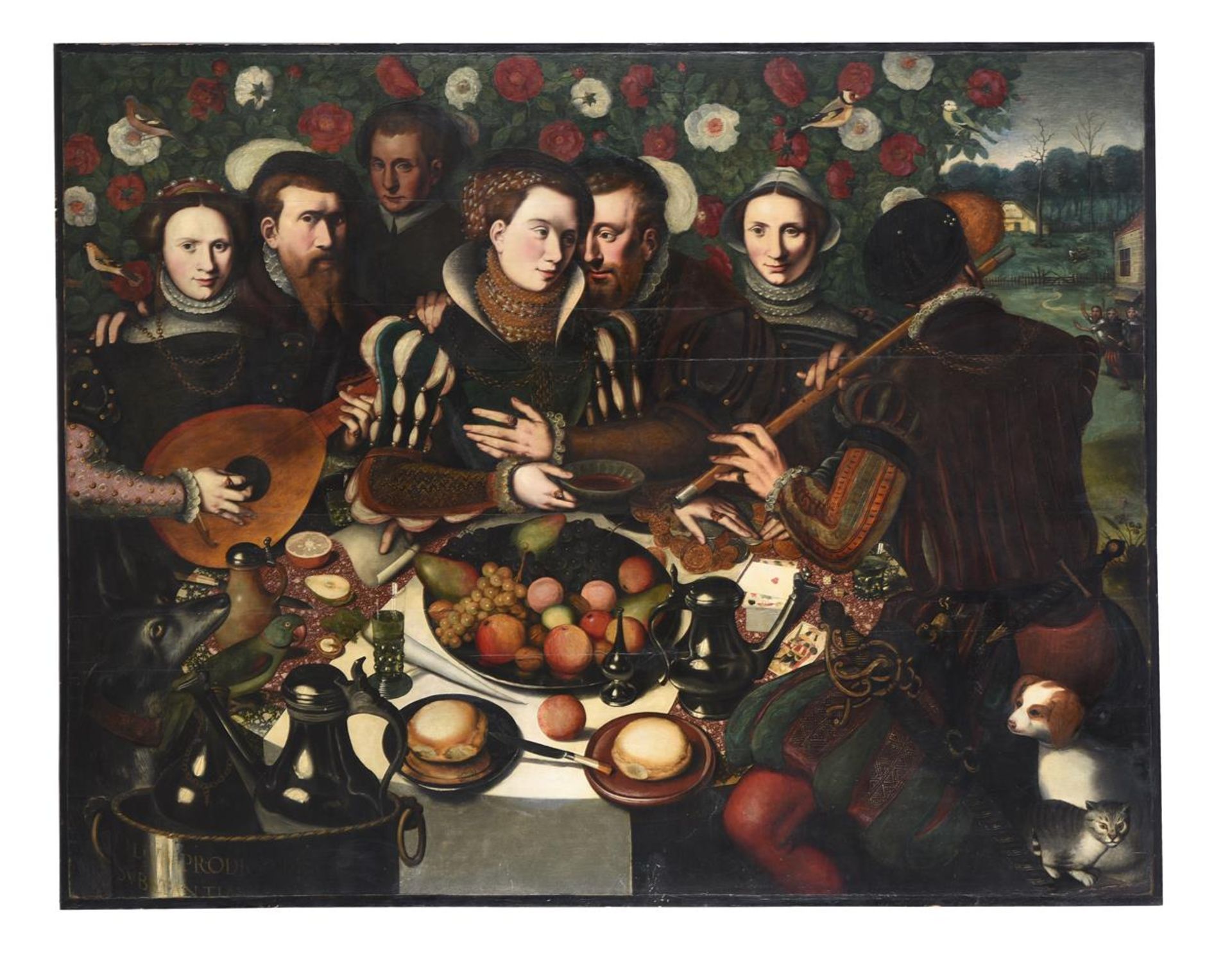 CIRCLE OF AMBROSIUS BENSON (FLEMISH B. 1495-1550), THE BANQUET OF THE PRODIGAL SON - Image 2 of 4