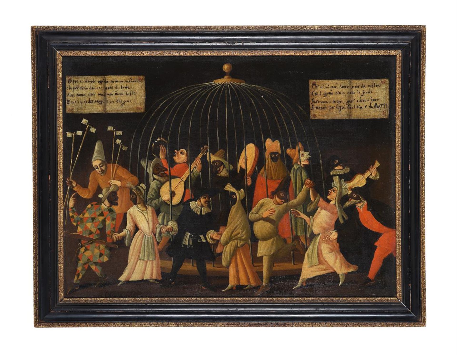 ATTRIBUTED TO THE 'MAESTRO DELLA FERTILITA DELL'UOVO', THE CAGE OF FOOLS - Image 2 of 6