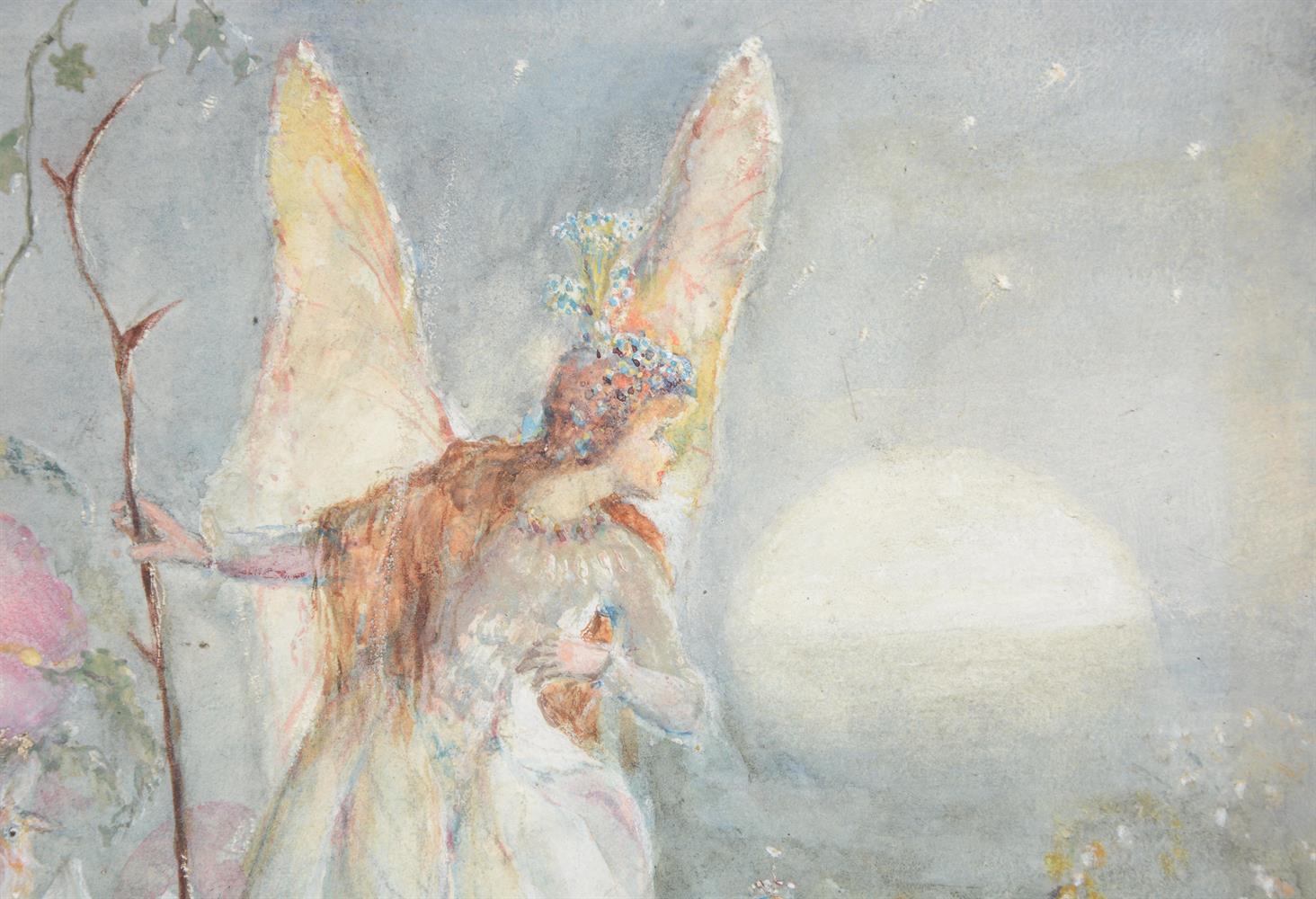 JOHN ANSTER FITZGERALD (BRITISH 1832-1906), A TIPTOEING FAIRY QUEEN - Image 3 of 3