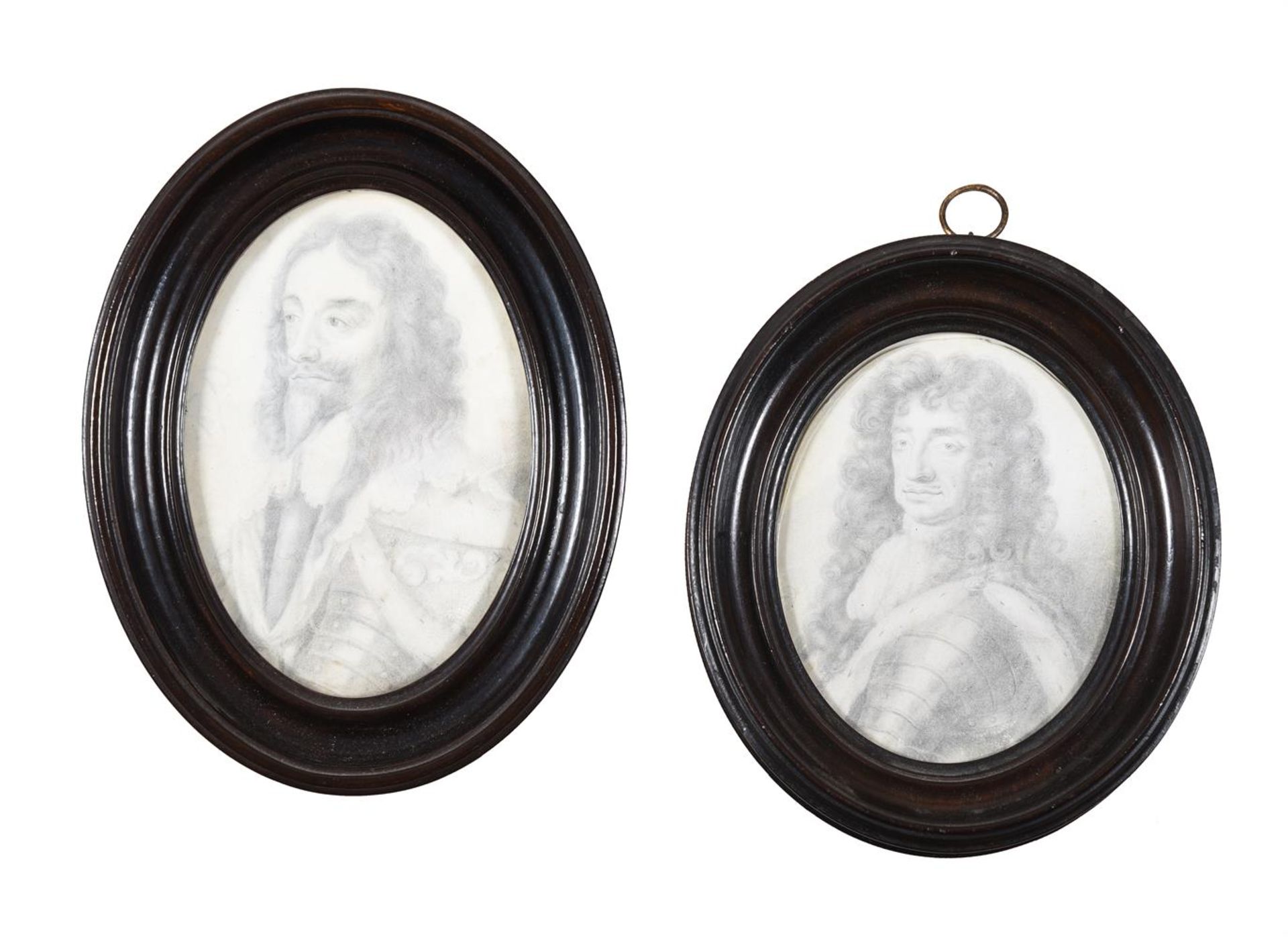 CIRCLE OF THOMAS FORSTER (BRITISH 1677-1712), KING CHARLES I; KING CHARLES II (2)