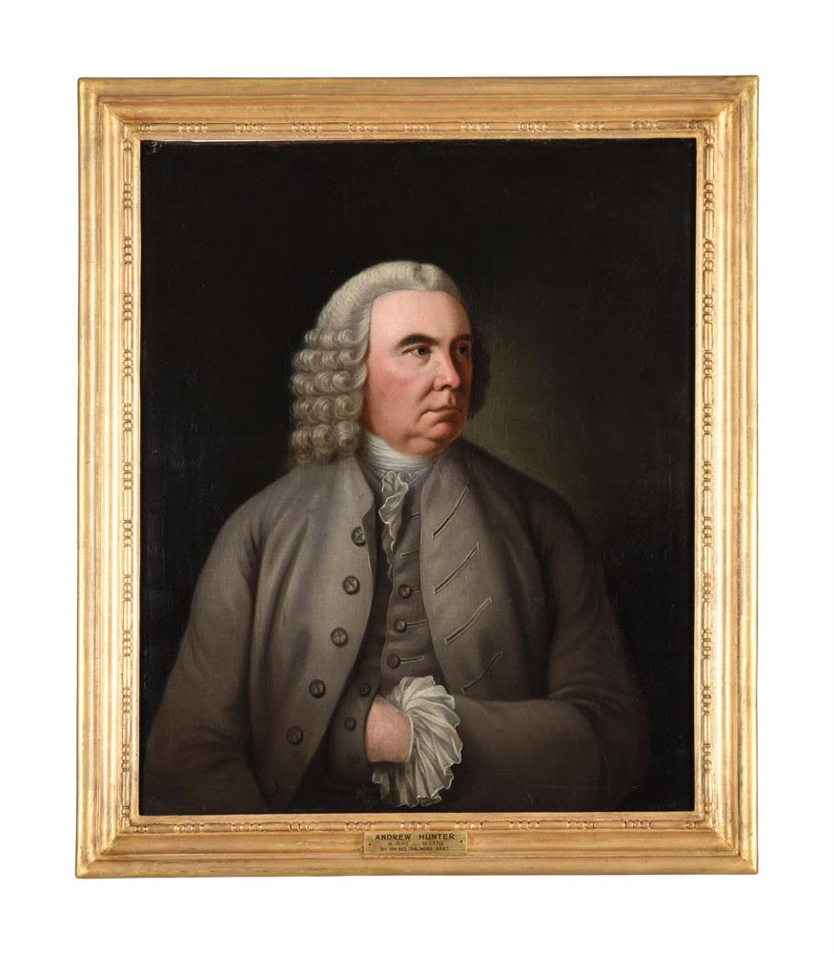 SIR GEORGE CHALMERS (BRITISH 1720-1791), PORTRAIT OF ANDREW HUNTER - Image 2 of 3