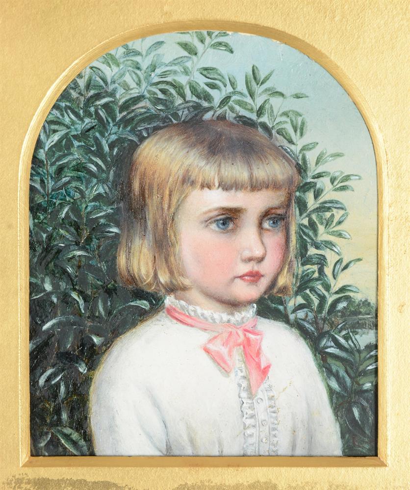 JOHN ANSTER FITZGERALD (BRITISH 1832-1906), PORTRAIT OF A GIRL, POSSIBLY THE ARTIST'S DAUGHTER - Image 2 of 3