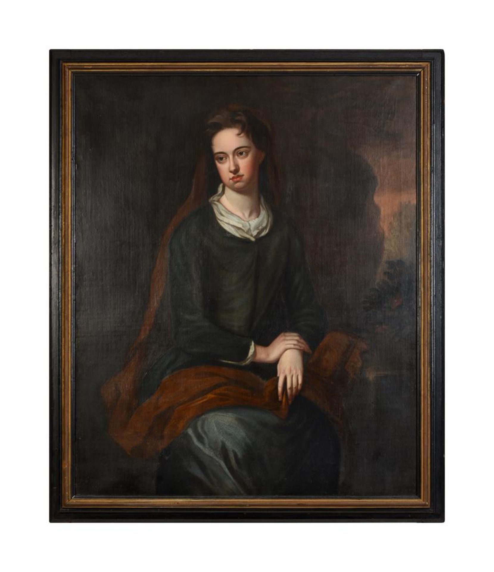 FOLLOWER OF SIR GODFREY KNELLER, PORTRAIT OF A LADY, POSSIBLY SARAH, DUCHESS OF MARLBOROUGH - Image 2 of 3
