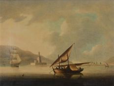 THOMAS BUTTERSWORTH (BRITISH 1768-1842), SHIPPING IN THE TAGUS AT LISBON