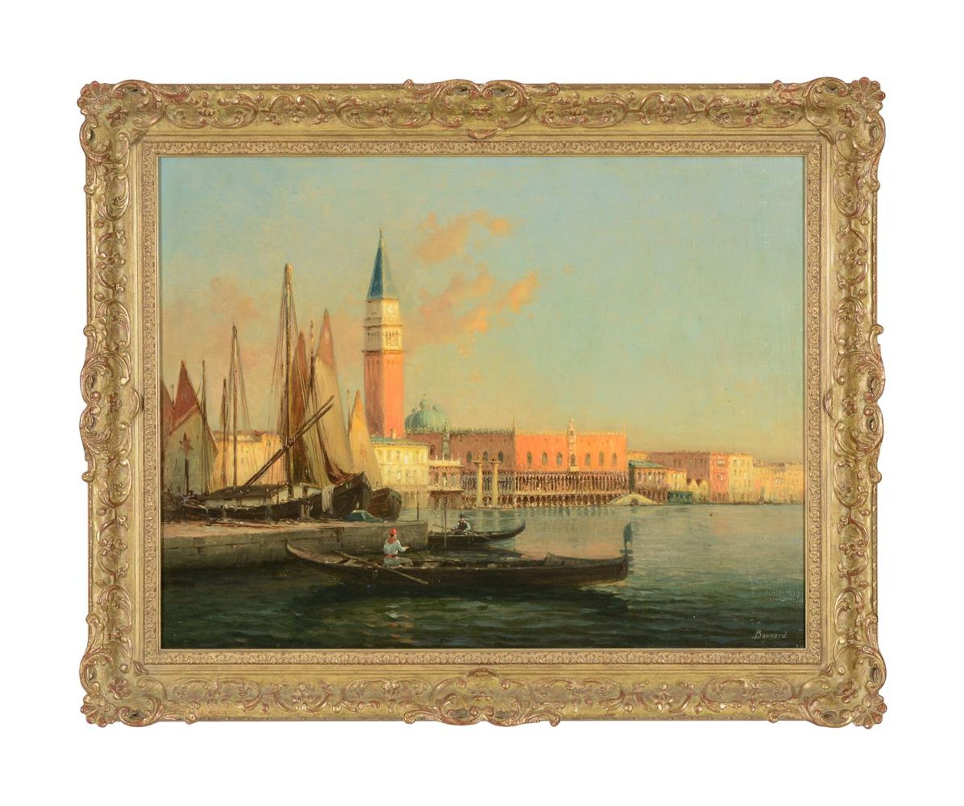 λ ANTOINE BOUVARD (FRENCH 1870-1956), THE DOGE'S PALACE AND CAMPANILE - Image 2 of 3