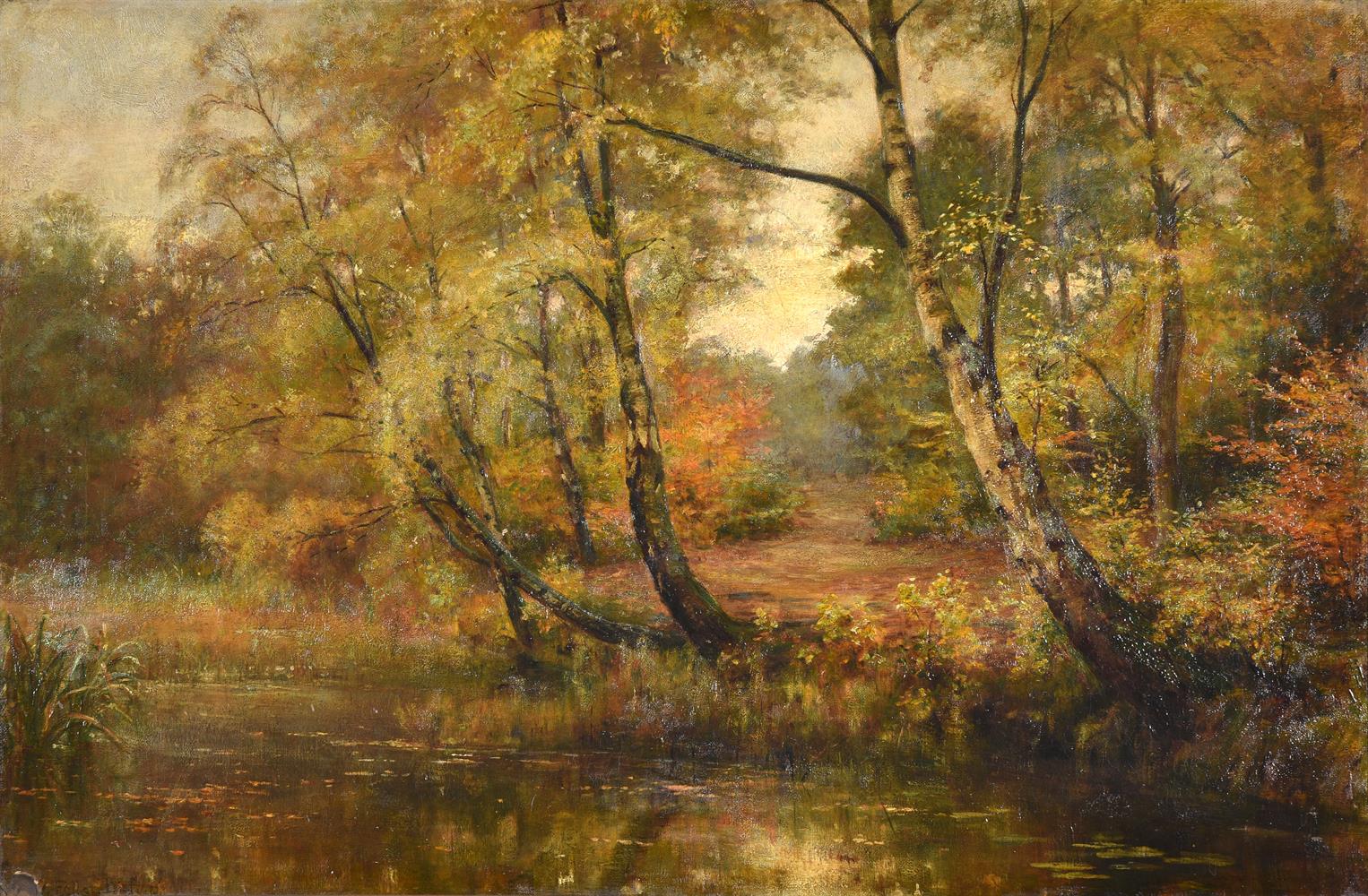 WALTER FOLLEN BISHOP (BRITISH 1856-1936), THE BIRCH TREES AT BURNHAM