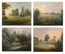 GEORGE CUIT SENIOR (BRITISH 1743 - 1818), A SET OF FOUR VIEWS OF THE HYDE
