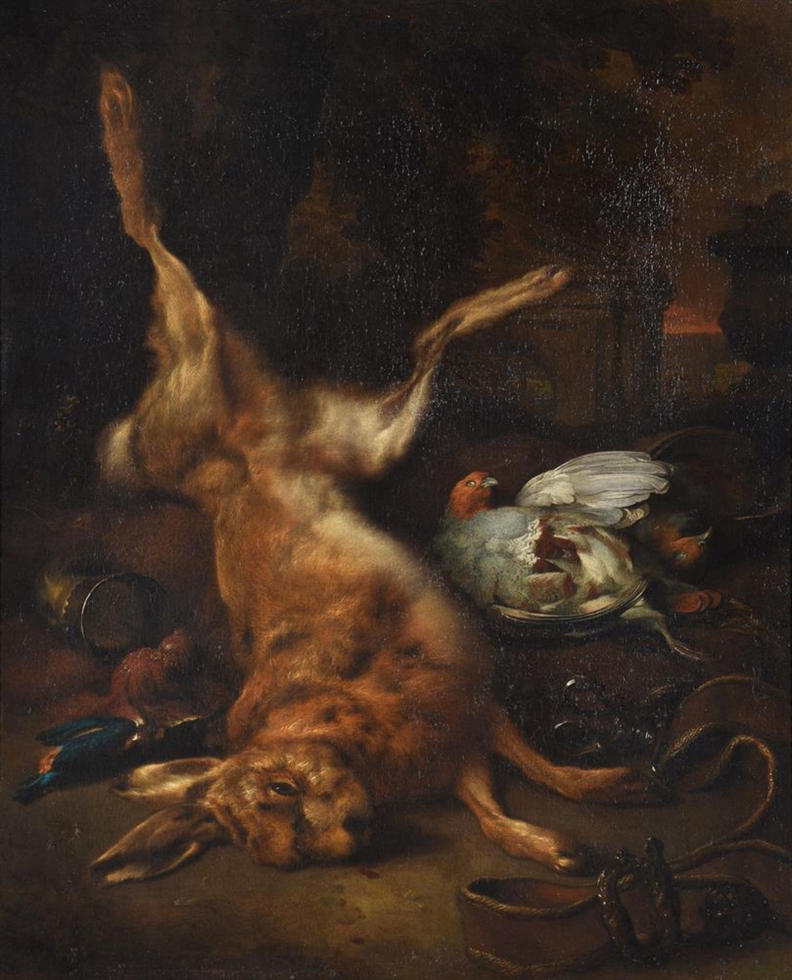 FOLLOWER OF JAN WEENIX, A STILL LIFE WITH A PARTRIDGE; AND A STILL LIFE WITH A HARE - Image 2 of 8