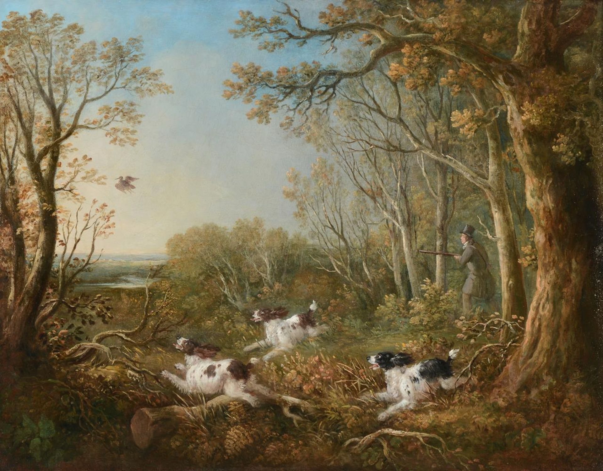 SAMUEL JOHN EGBERT JONES (BRITISH 1797-1861), WOODCOCK SHOOTING