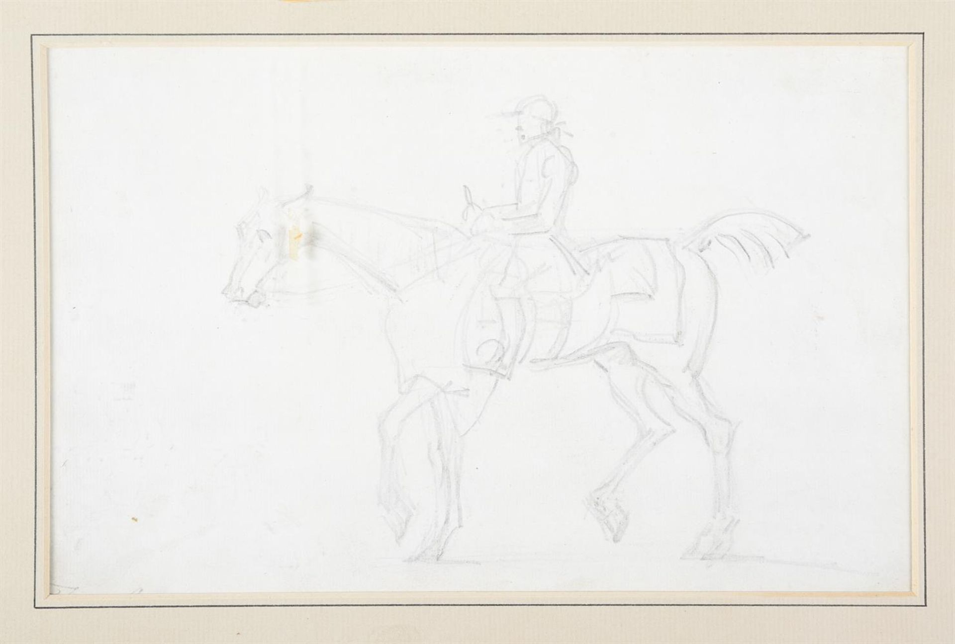 JAMES SEYMOUR (BRITISH 1702-1752), STUDIES OF RACEHORSES (RECTO AND VERSO) - Image 4 of 4